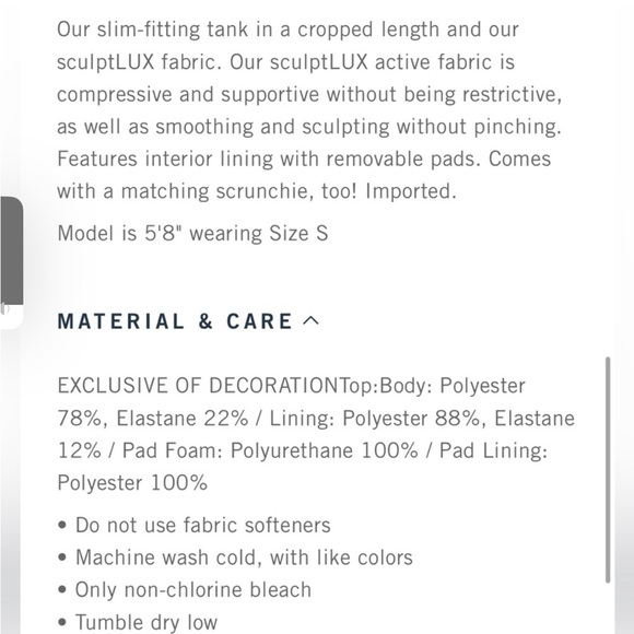 Abercrombie YPB Sculptlux Squareneck Tank - Picture 6 of 6